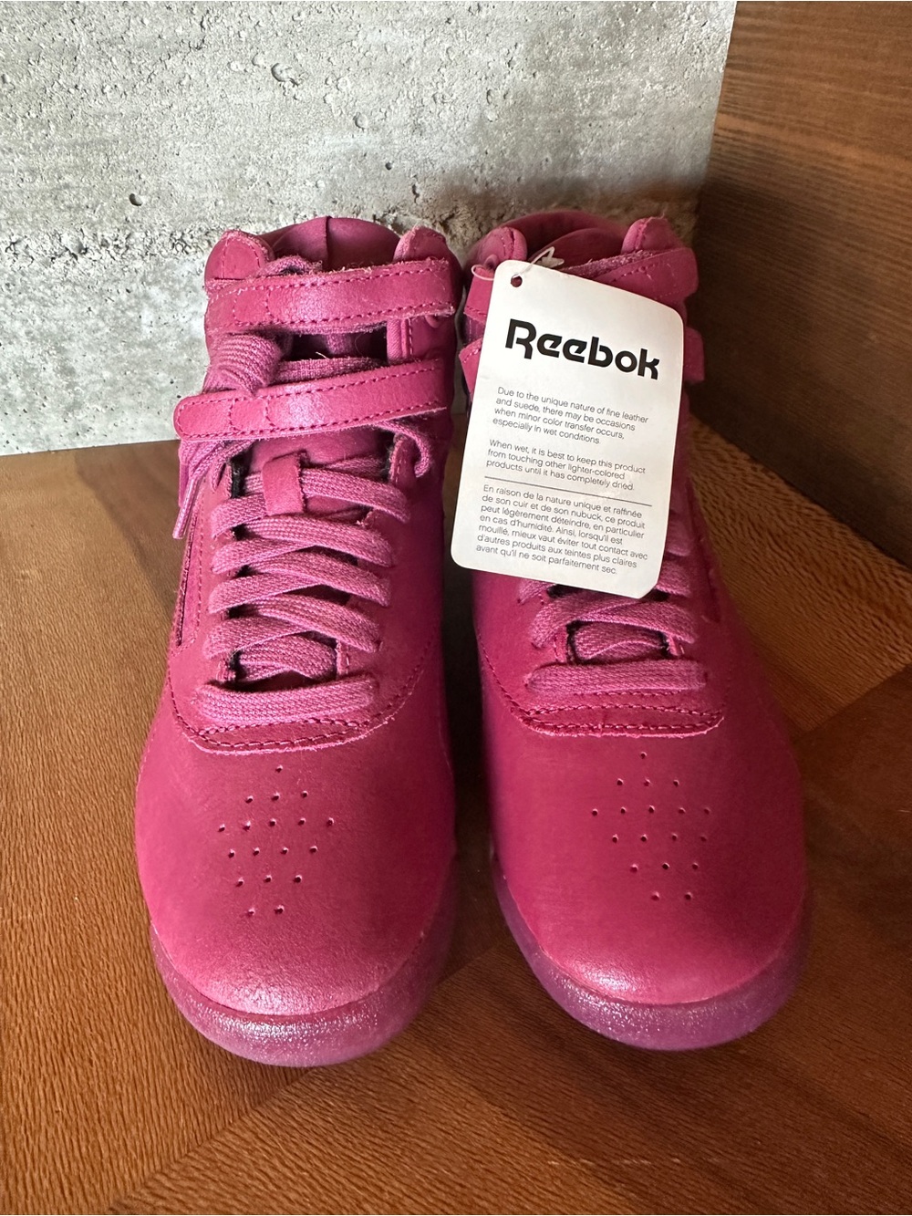 Reebok Women's High-Top Sneakers in Fuchsia Pink